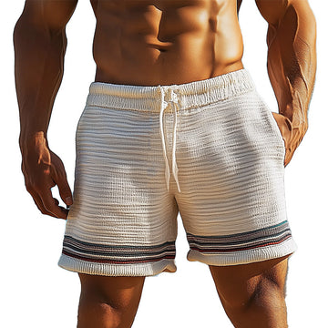Coastline Stripe Knit Shorts