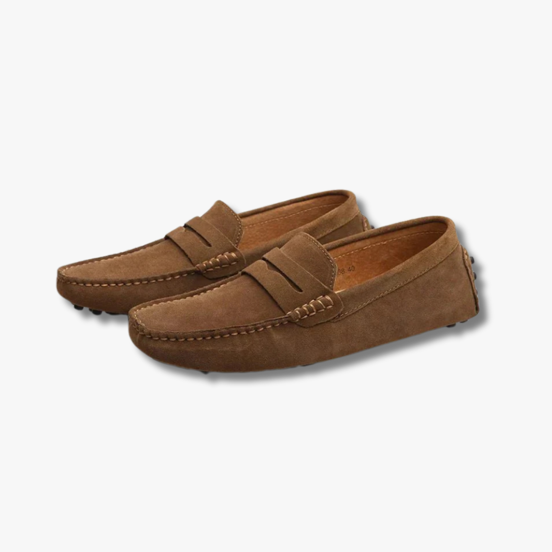 Italian-Style Suede Driving Loafers for Men – Lightweight & Stylish