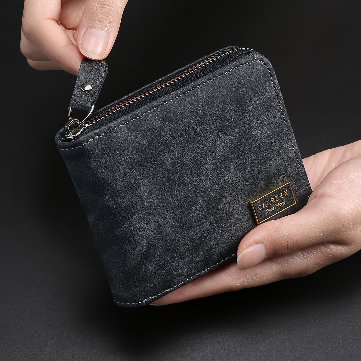 Men’s Compact Zip Wallet – Sleek. Secure. Pocket-Ready.