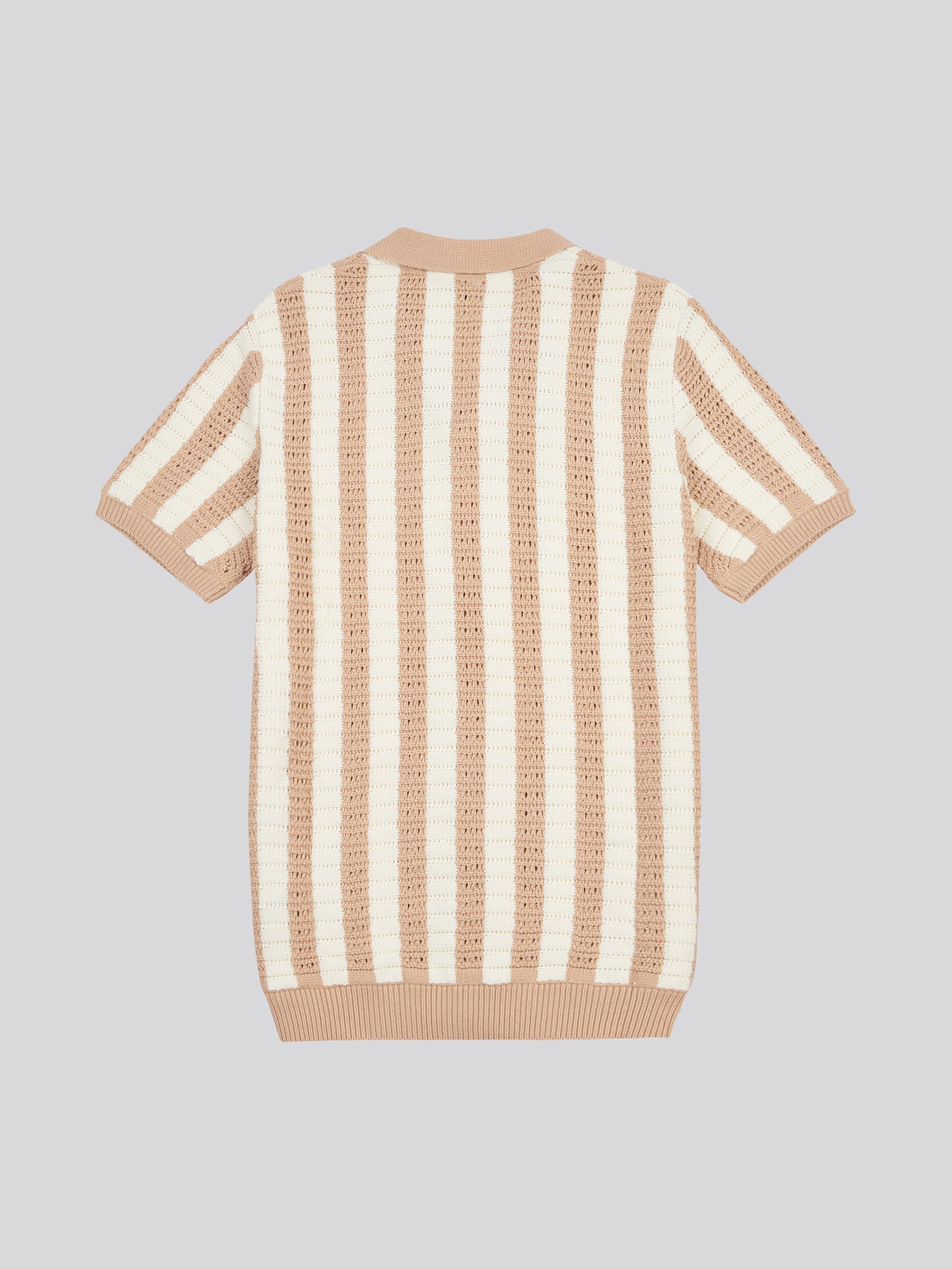 Open-Knit Polo — Doeskin