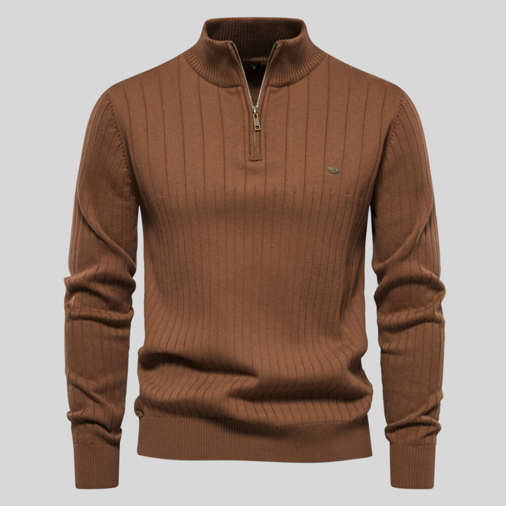 High-Collar Half-Zip