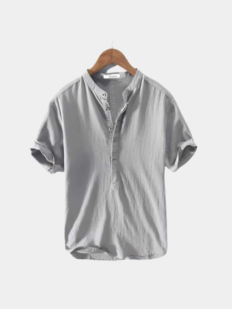 Essential Short Sleeve Linen Shirt - Fayymont Co