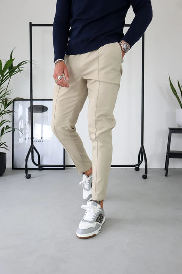 Stone Flex Trousers – Premium Slim Fit Smart Casual Pants for Men