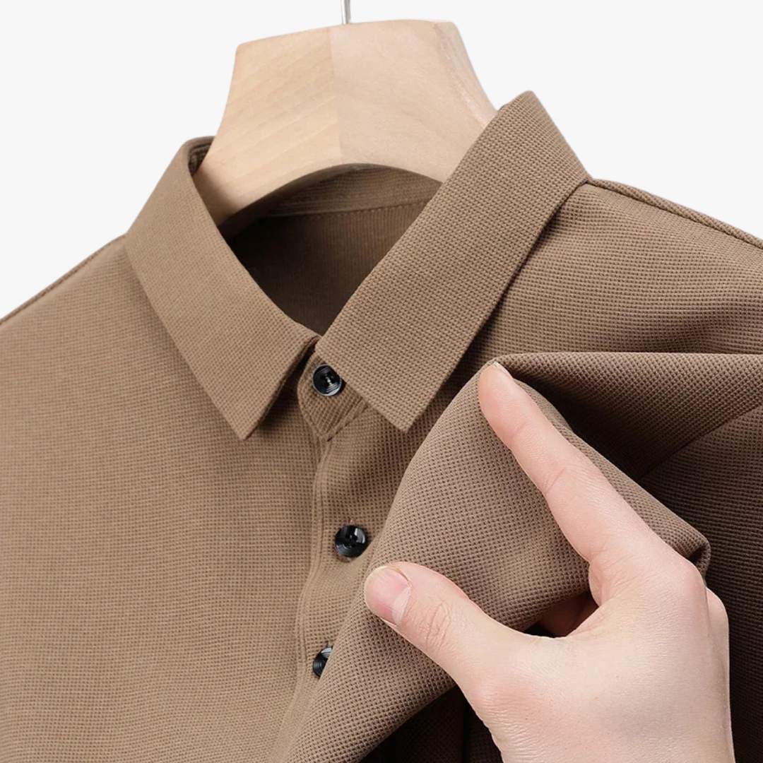 Men’s Waffle Polo – Breathable 4-Season Comfort - Stylish & Comfortable Fit