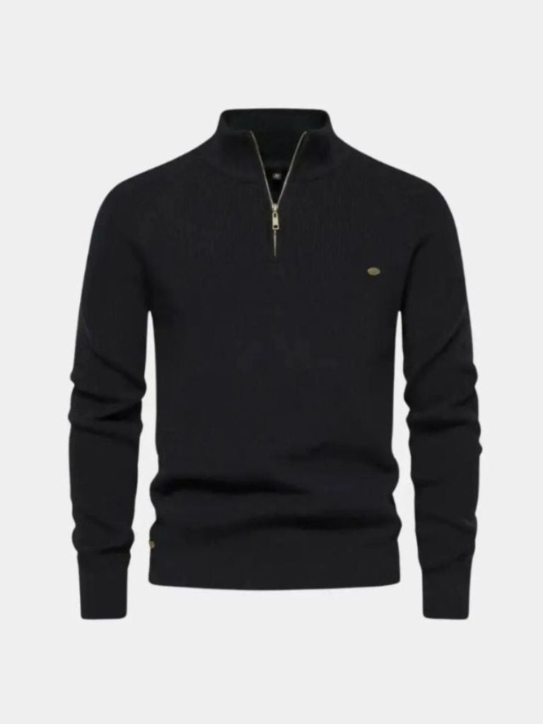 Elegant Quarter Zip Sweater - Fayymont Co