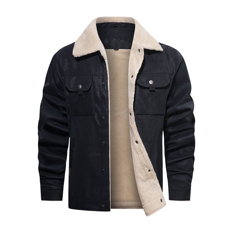 Sherpa Collar Casual Jacket - Fayymont Co