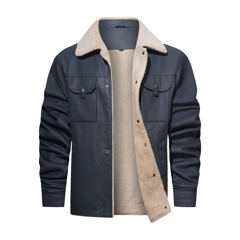 Sherpa Collar Casual Jacket - Fayymont Co