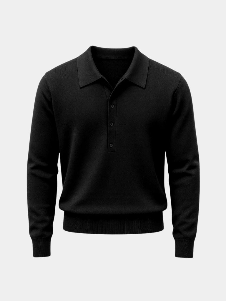 Old Money Knit Polo Pullover